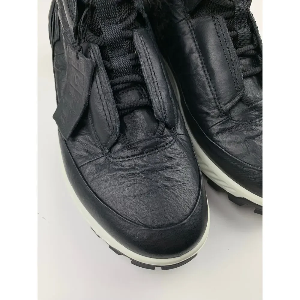 Ecco Exostrike Leather Mid-Cut Outdoor Boots Black Dyneema Men's 39 US 5 5.5